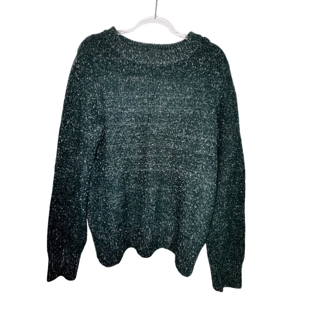 Vero Moda Green Shaker Knit Pullover Sweater Size‎ 44 Y2k Retro Eighties Preppy